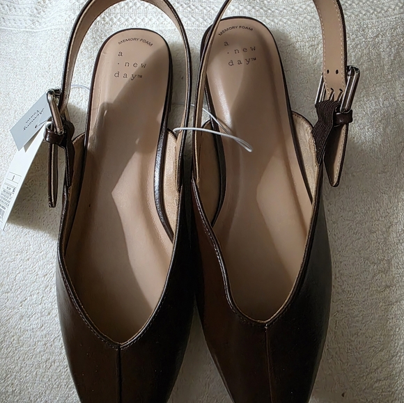 a new day Shoes - A New Day Women's Brown Slingback Flats